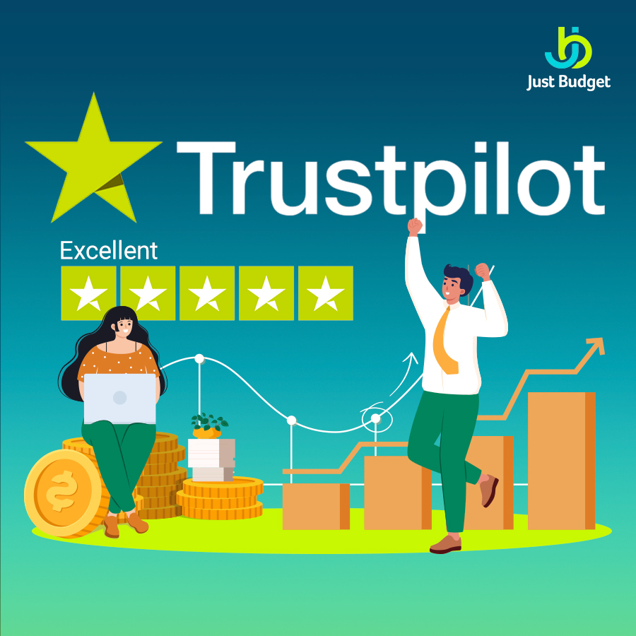 Just Budget Rated Excellent on Trustpilot